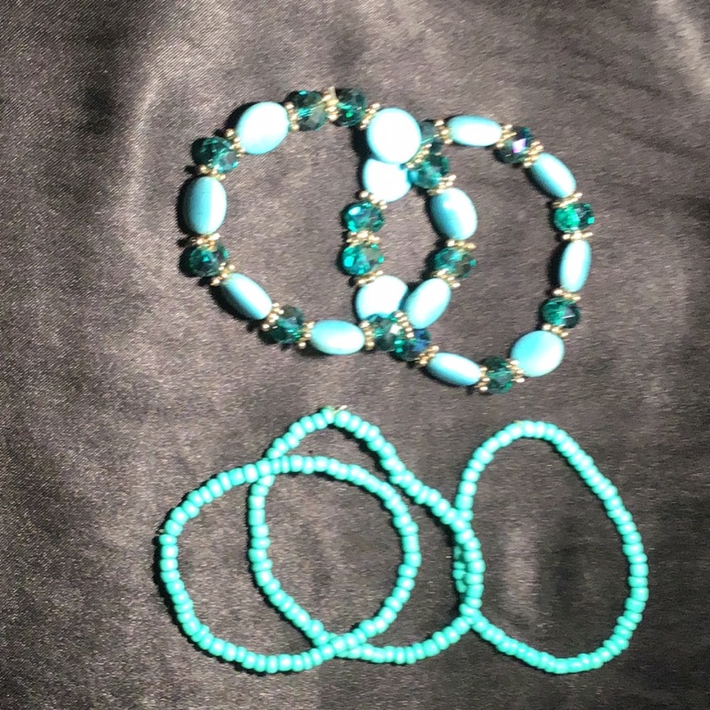 Women’s (5) blue bracelets